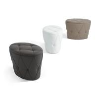 Pinko elliptical tufted ottoman in various colours by Cattelan