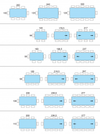 Wood Top - Table seating chart 