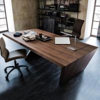 Nasdaq designer wooden desk by Cattelan