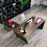 Vega modern corner desk by Cattelan
