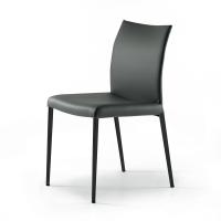 Anna chair with wavy backrest by Cattelan, with dark legs
