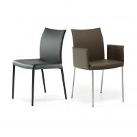 Anna with medium backrest by Cattelan in models with or without armrests
