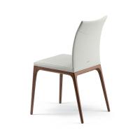 Arcadia beech and leather chair by Cattelan - back view