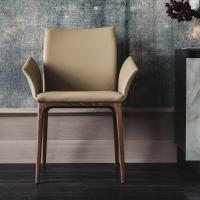 Arcadia chair with armrests by Cattelan