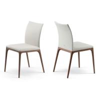 Pair of Arcadia chairs by Cattelan in wood and leather