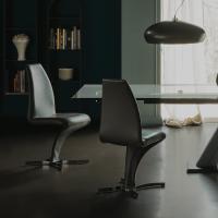 Betty design chair by Cattelan upholstered in leather