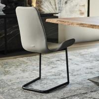 Flamingo living room chair with sled base by Cattelan