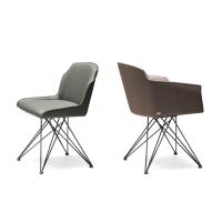 Swivel upholstered lounge chair Flaminia by Cattelan 