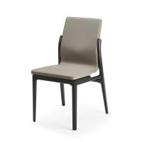 Ginevra dining chair by Cattelan in leather and wood
