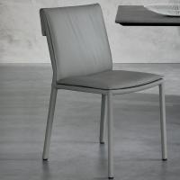 Isabel chair with upholstered cushion by Cattelan