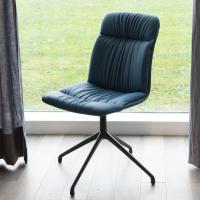 Upholstered swivel chair 4-spoke Kelly by Cattelan