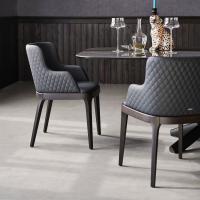 Magda chair by Cattelan also available with quilted pattern on the back