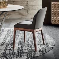 Musa leather upholstered chair by Cattelan
