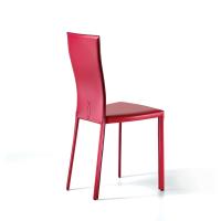 Nina chair with decorated backrest by Cattelan