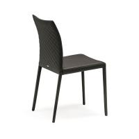 Norma chair by Cattelan with back quilted chair and slightly curved seat back in a quilted look