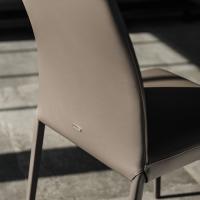Detail of the back Norma chair by Cattelan