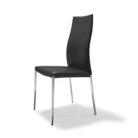 Norma chair by Cattelan with high back and metallic legs