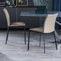 Rita dining chair by Cattelan with thin painted steel legs