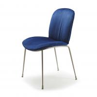 Tina blue fabric dining chair by Cattelan