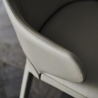 Detail of the armrests of the armchair Wanda
