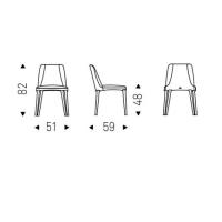 Scheme of Wilma by Cattelan chair
