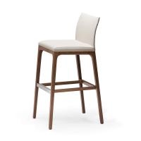 Arcadia Italian sleek wooden stool by Cattelan