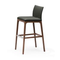 Arcadia Italian sleek wooden stool by Cattelan