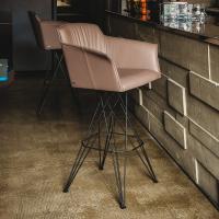 Flaminio metal base bar stool by Cattelan