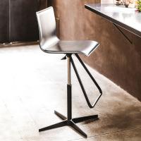 Toto swivel hide leather stool by Cattelan 
