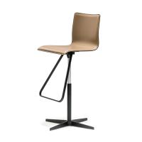 Swivel leather stool Toto by Cattelan
