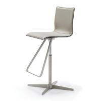 Toto leather stool by Cattelan