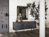 Glenn by Cattelan design mirror round frame mirrored ideal to be matched to sideboard in modern style