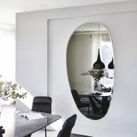 Hawaii asymmetric mirror with bevelled frame by Cattelan