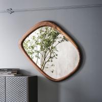 Janeiro mirror with natural wooden frame by Cattelan in the measurements 120 x 110