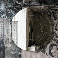 Ring engraved round mirror by Cattelan