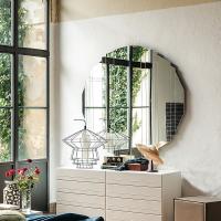 Stripes italian design wall mirror by Cattelan, suitable in the bedroom