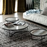 Mapoon faded rug by Cattelan and Billy coffee tables 