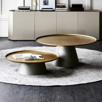 Design coffee table in golden metal Amerigo by Cattelan