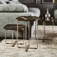 Benny end tables in metal and ceramic by Cattelan