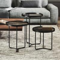 Billy round living room side tables