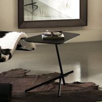Laser coffee table with black top