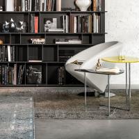 Pat elliptical or triangular coffee table for sitting rooms by Cattelan (yellow colour no longer available)