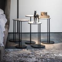 Particular and fashion composition of Sting slim end tables by Cattelan