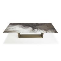 Dragon by Cattelan dining table with clear glass top CrystalArt CY01