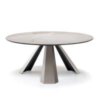 Round Eliot table by cattelan with top in keramic stone - as alternative to real marble