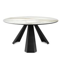 Eliot round table with Keramik stone top