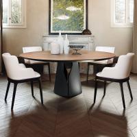 Giano by Cattelan modern table with wooden top