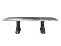 Mad Max by Cattelan table with top in glass CrystalArt CY01