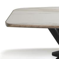 Planer table by Cattelan in Keramik stone with rounded bottom profile
