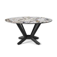 Planer round table by Cattelan with Makalu Keramik top